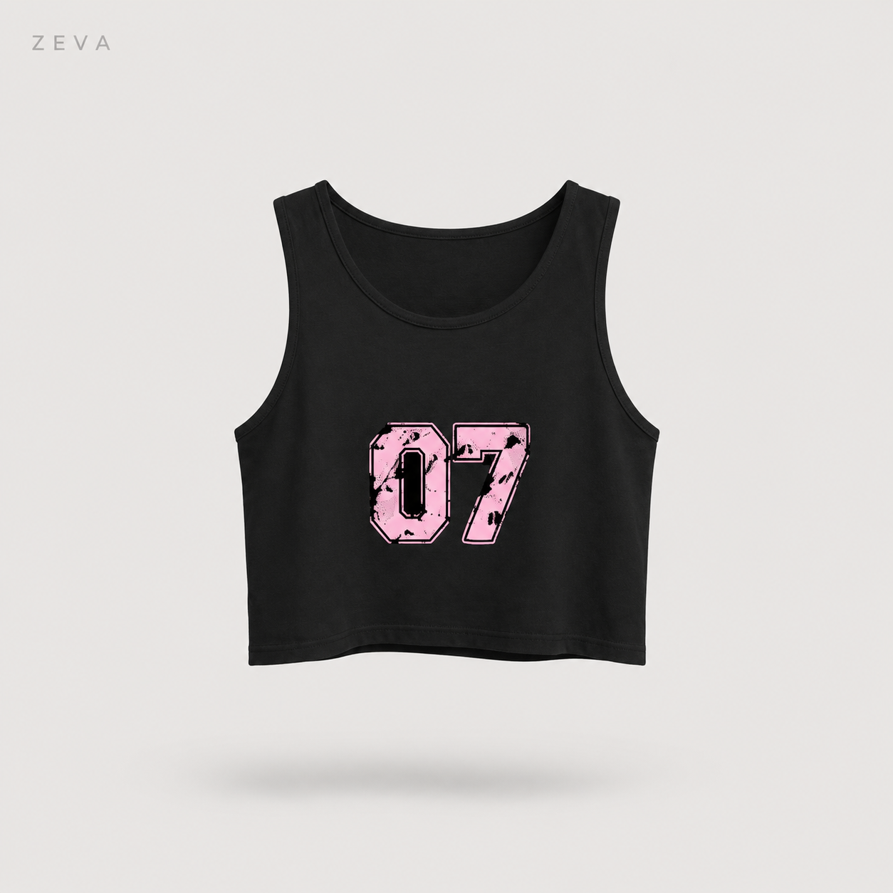 "07" Varsity Crop Tank