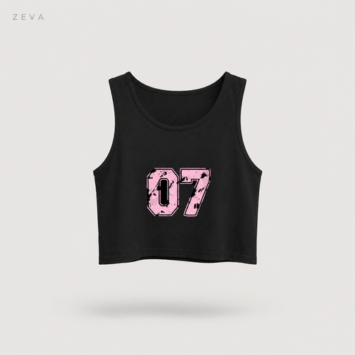 "07" Varsity Crop Tank