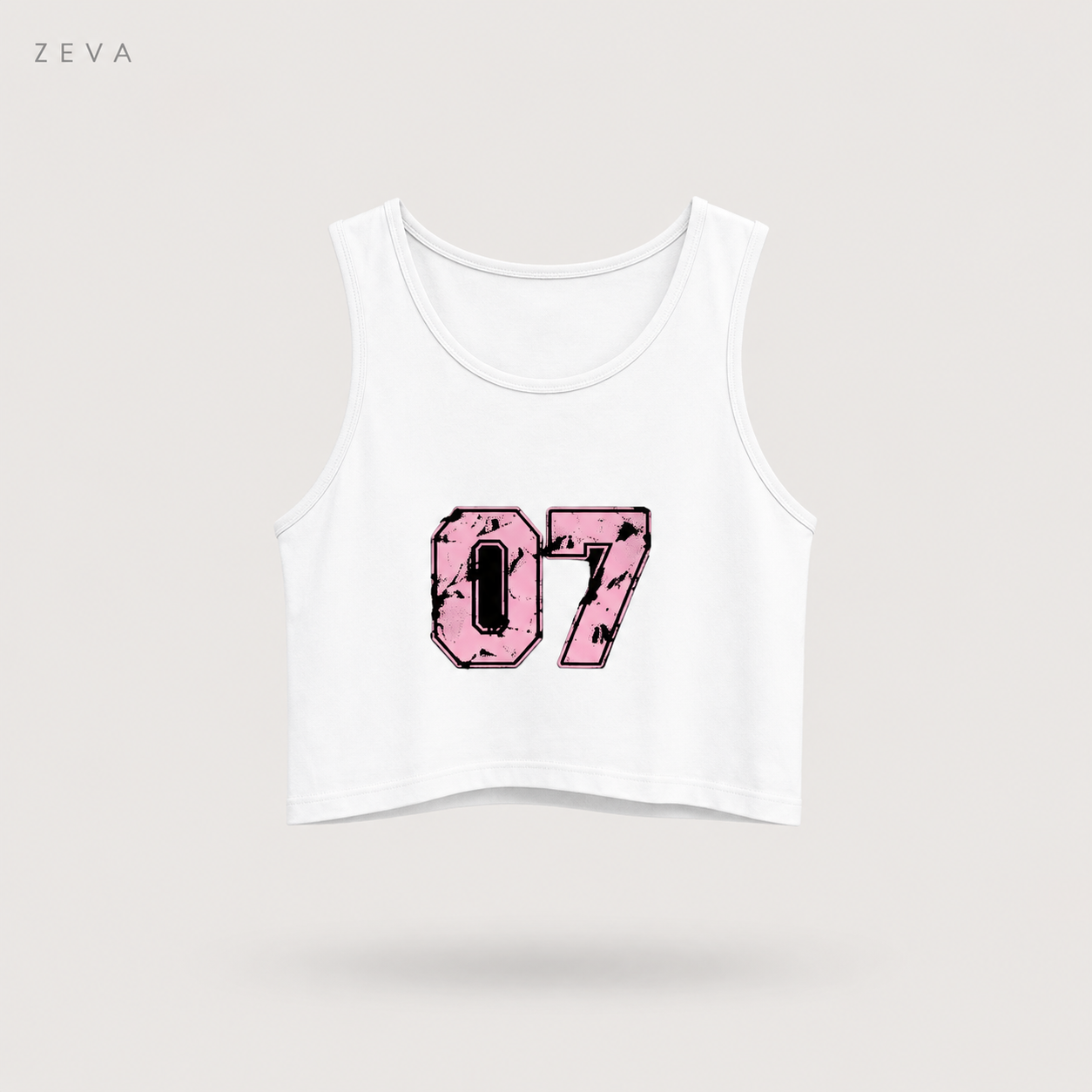 "07" Varsity Crop Tank
