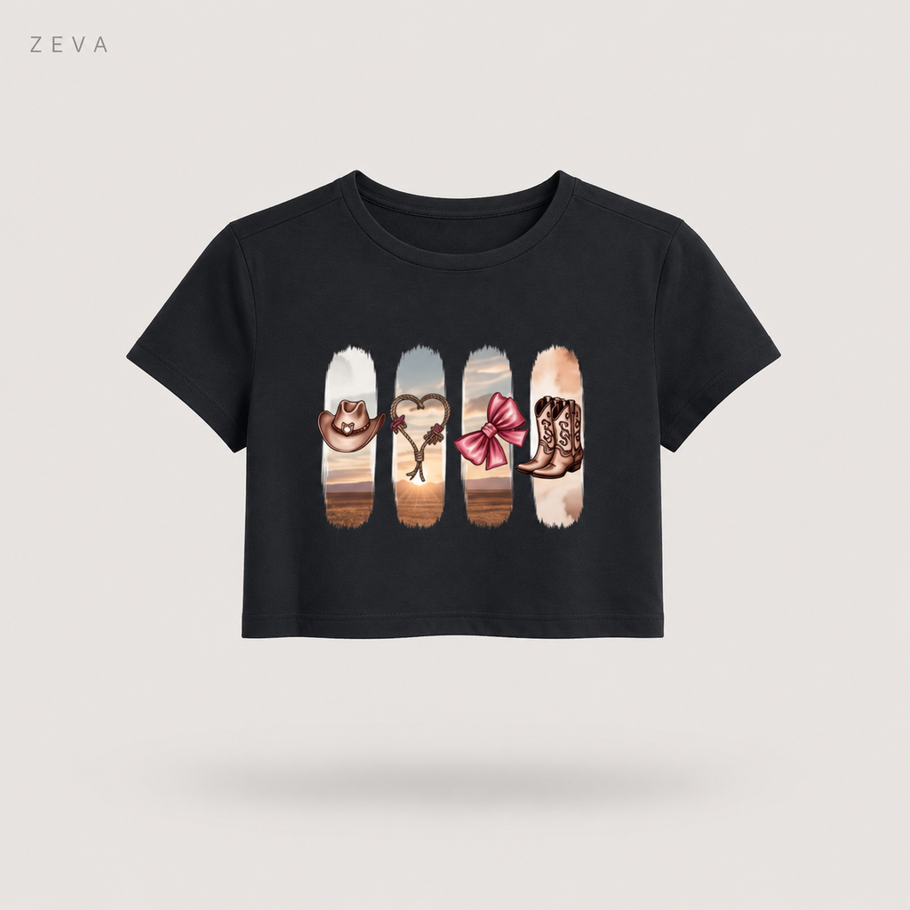 ZEVA Western Desert Crop Top