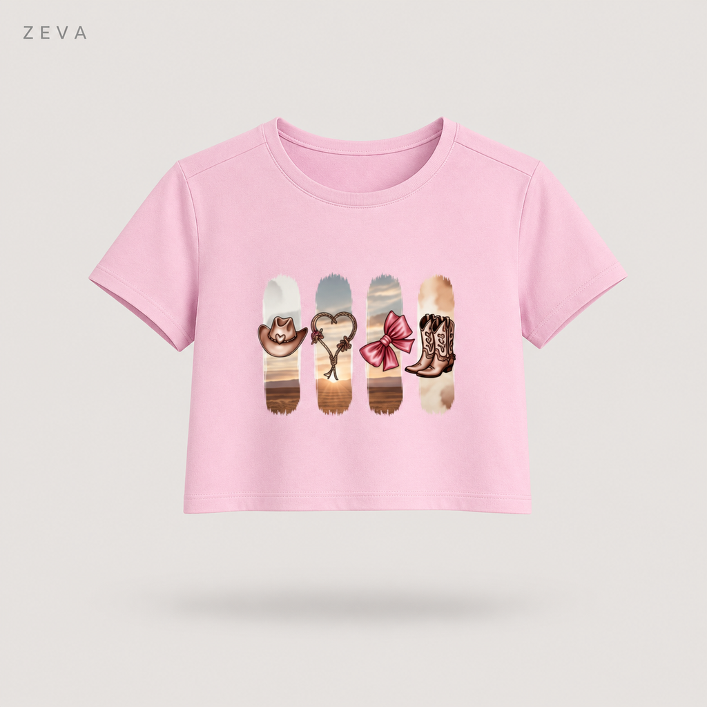 ZEVA Western Desert Crop Top