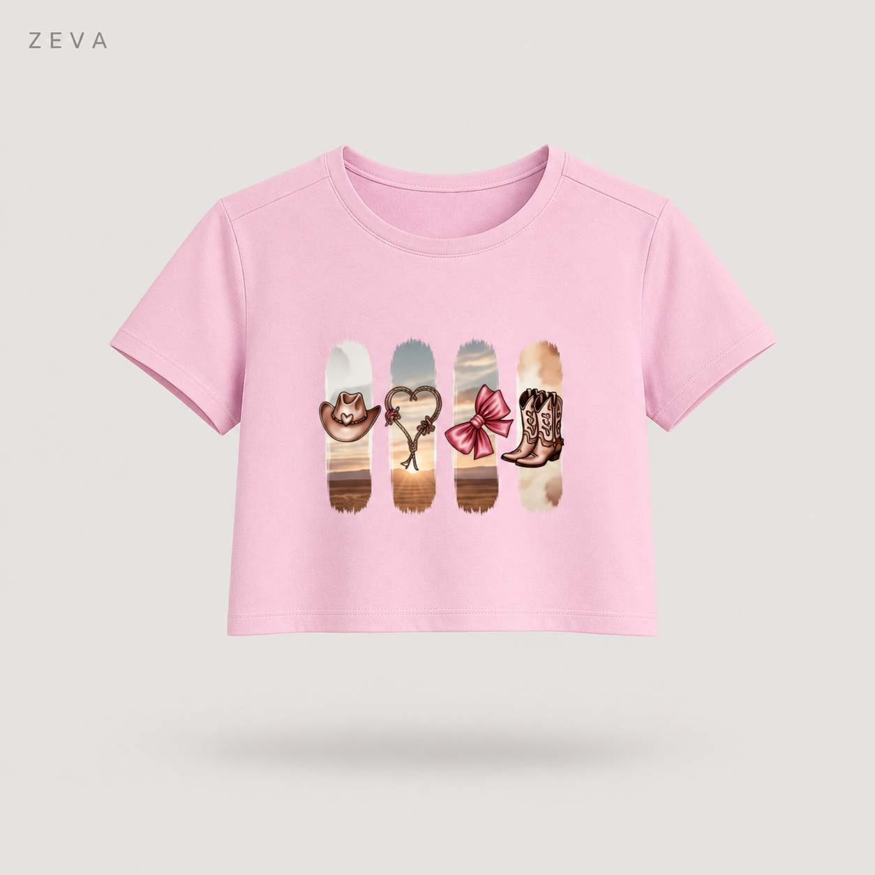 ZEVA Western Desert Crop Top