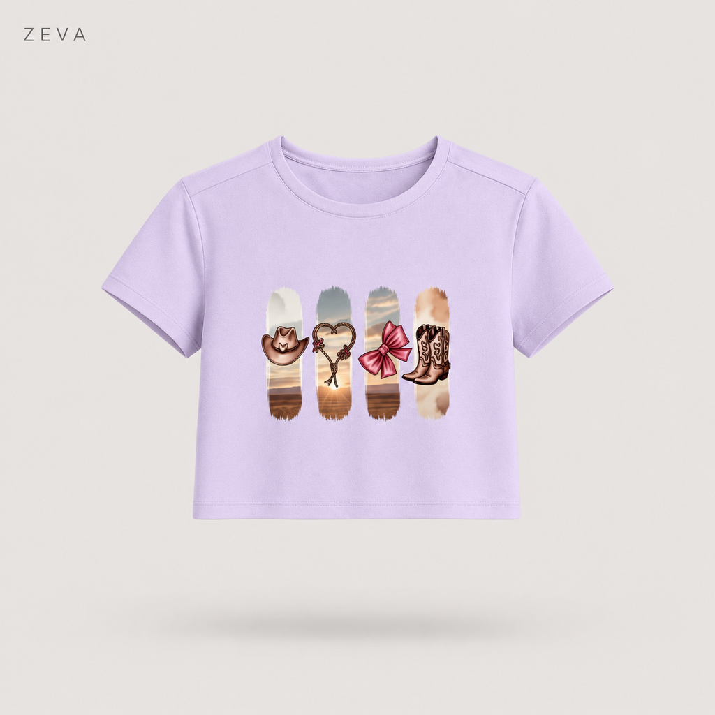 ZEVA Western Desert Crop Top