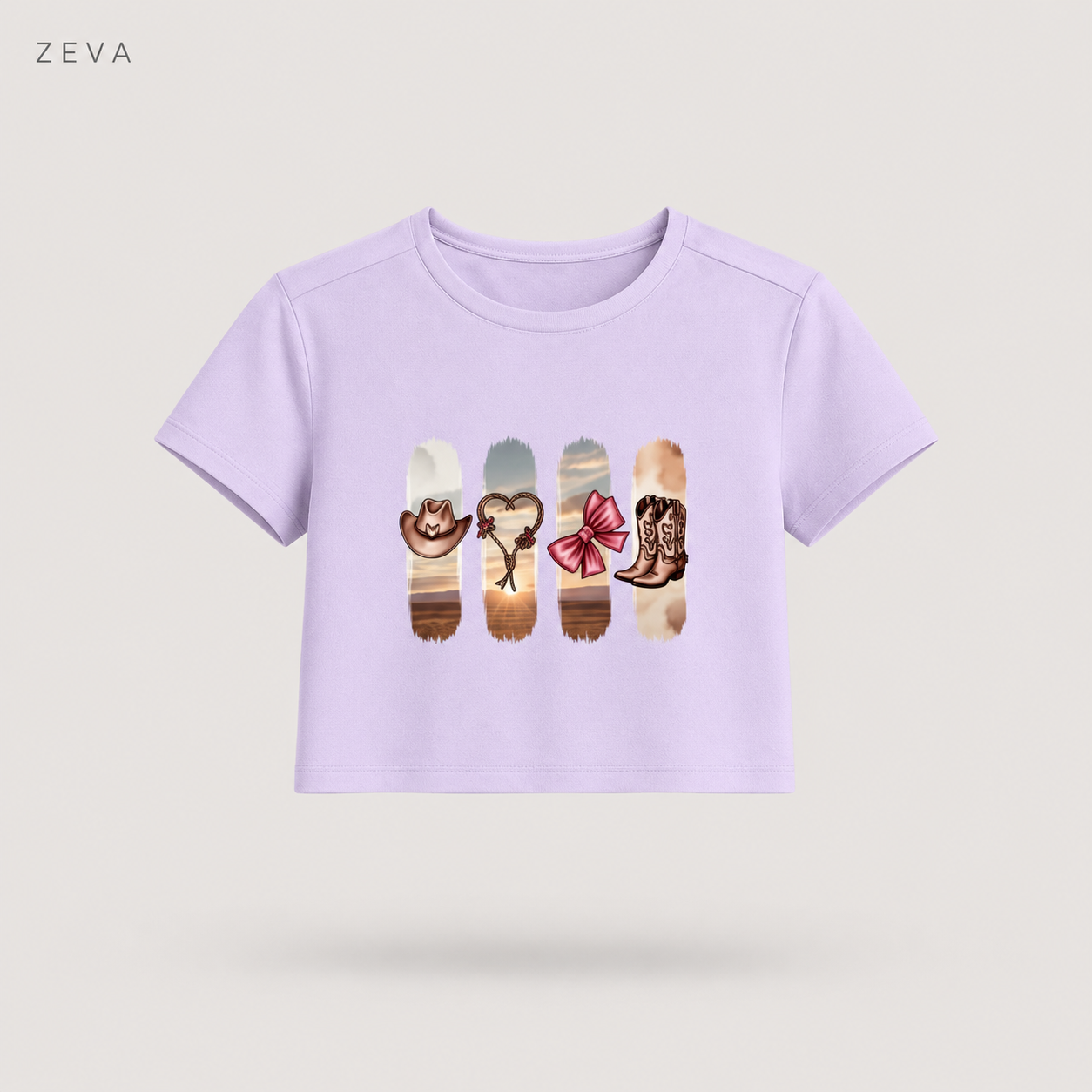 ZEVA Western Desert Crop Top