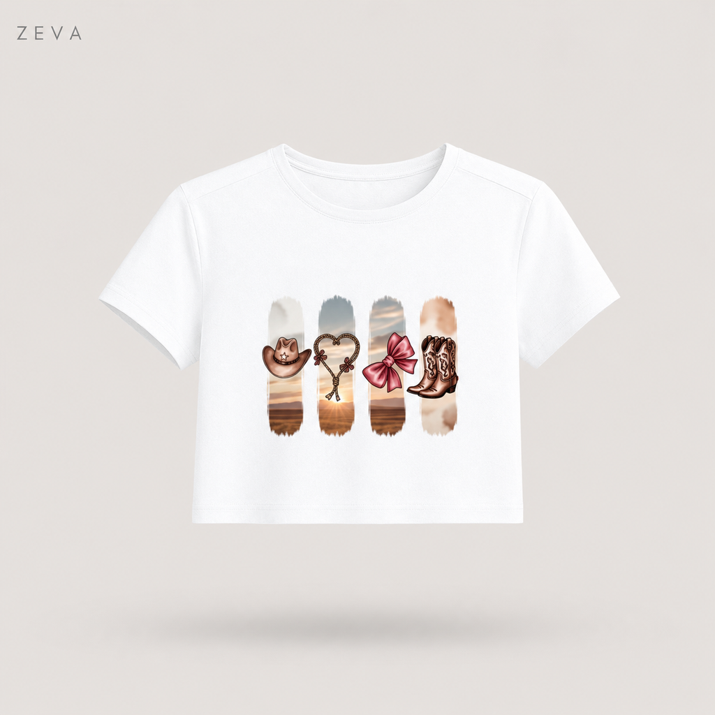 ZEVA Western Desert Crop Top