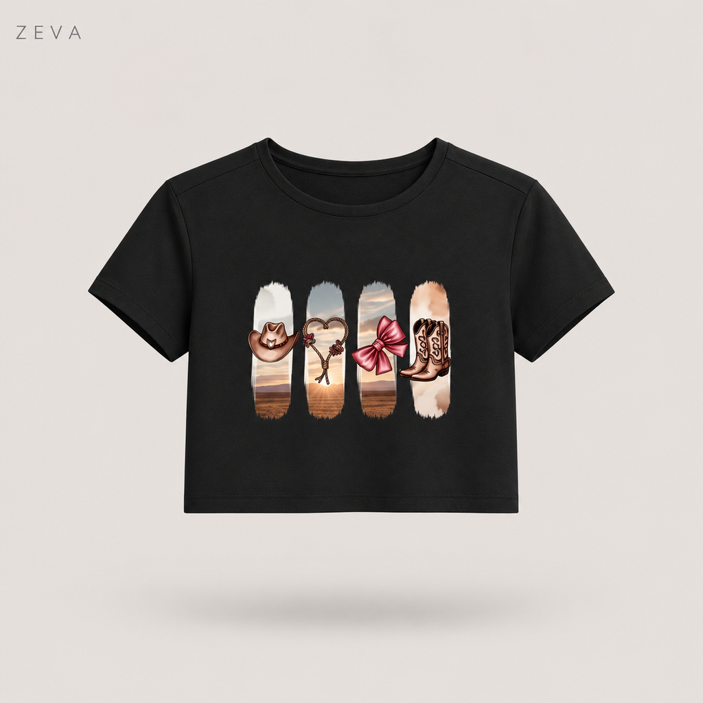 ZEVA Western Desert Crop Top