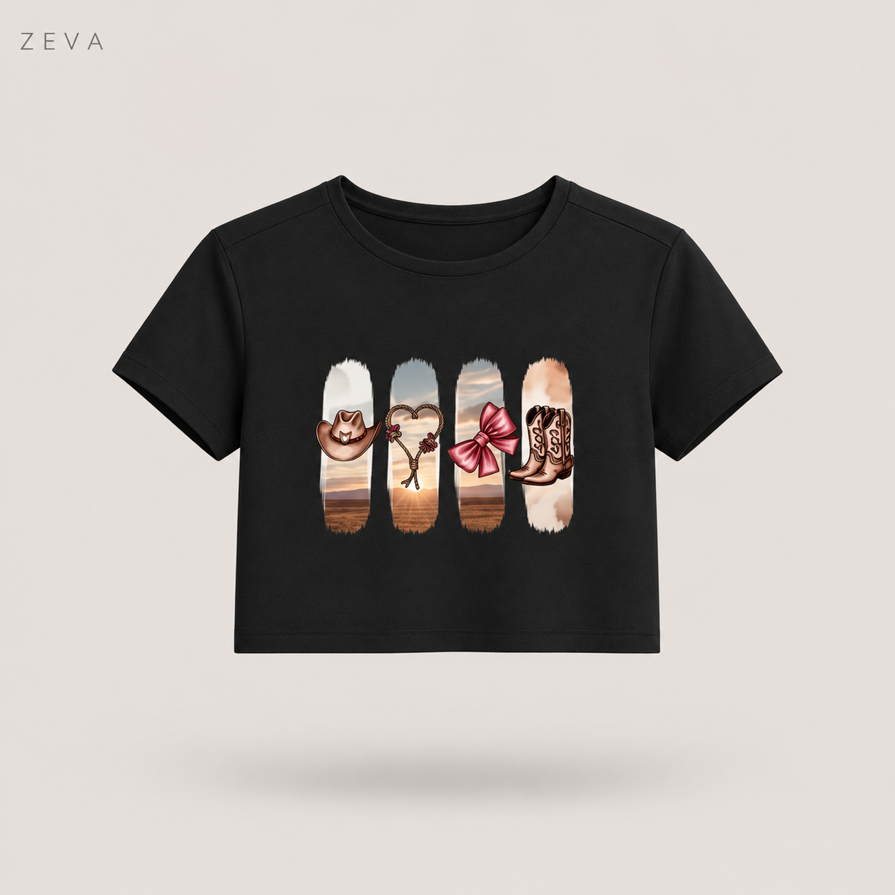 ZEVA Western Desert Crop Top