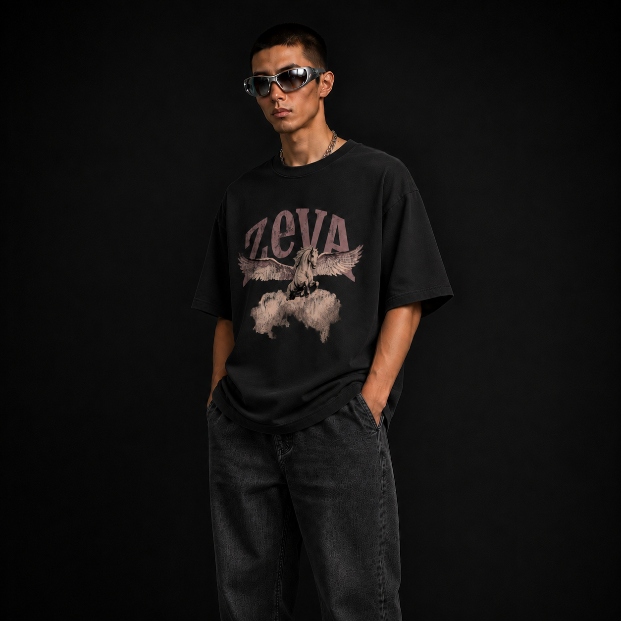 Pegasus Oversized Terry Tee
