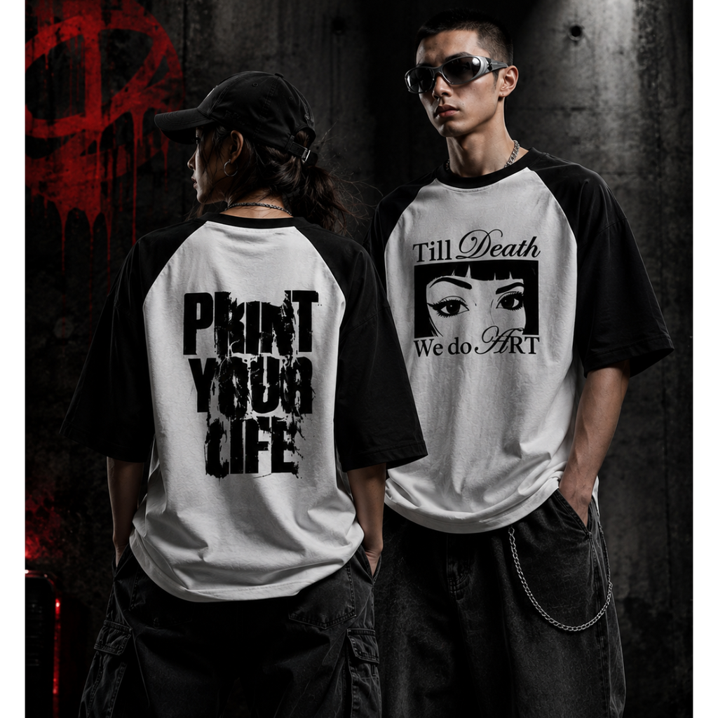 "Till Death We Do Art" Raglan Tee