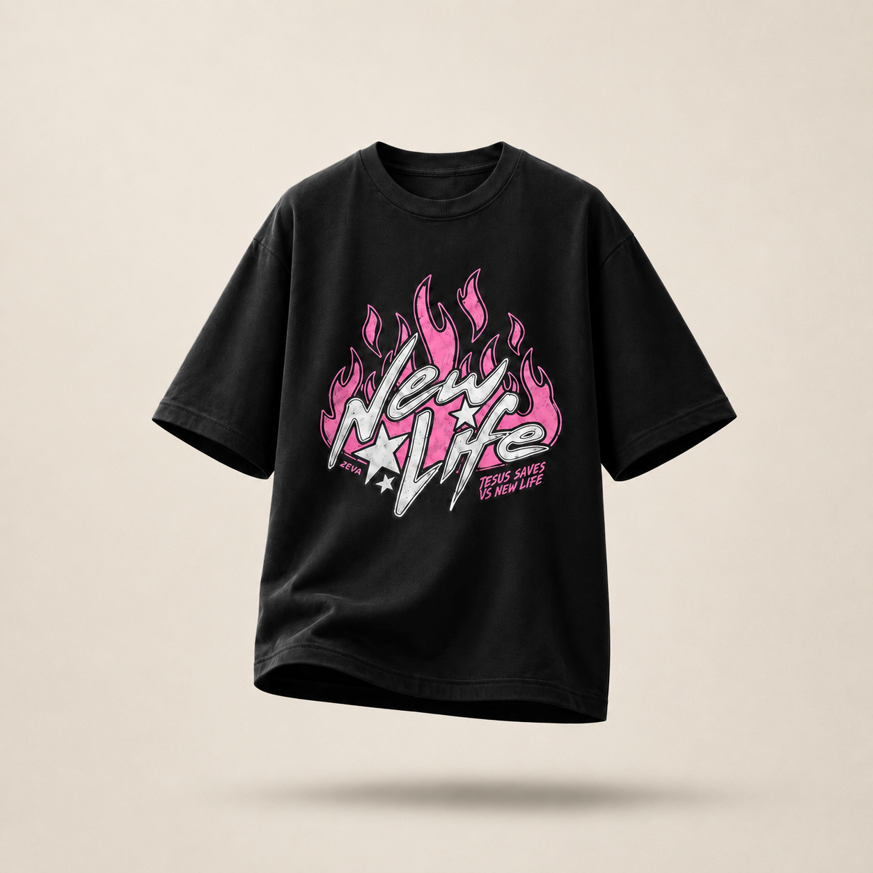 New Life Flame Oversized Tee