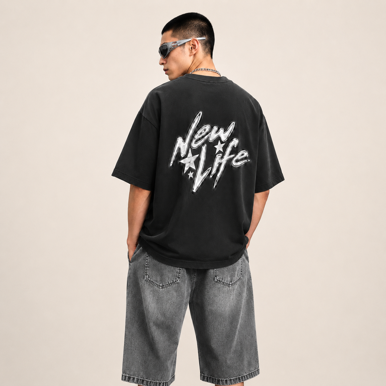New Life Flame Oversized Tee