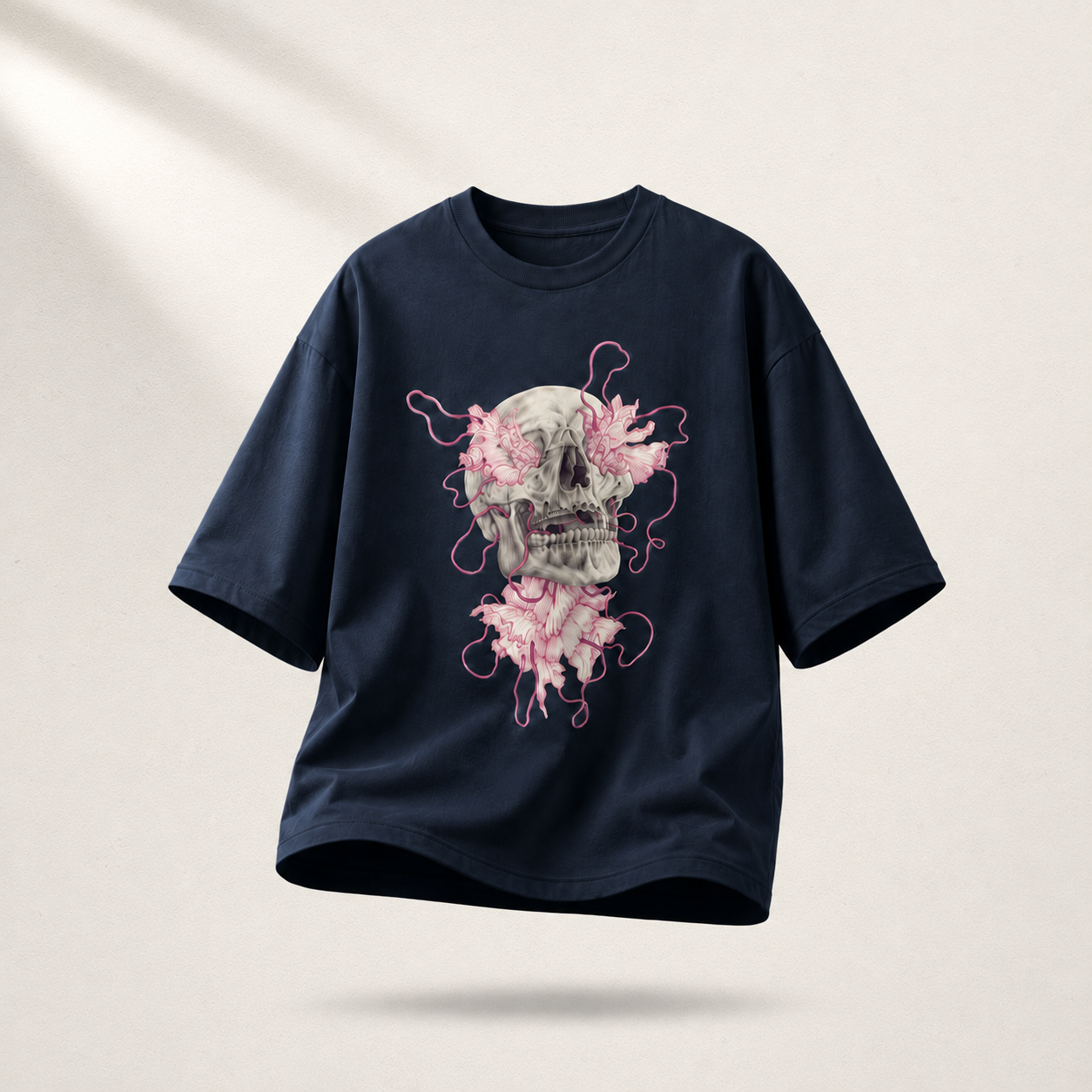 VYDER Skull Bloom Oversized Tee