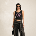 "07" Varsity Crop Tank