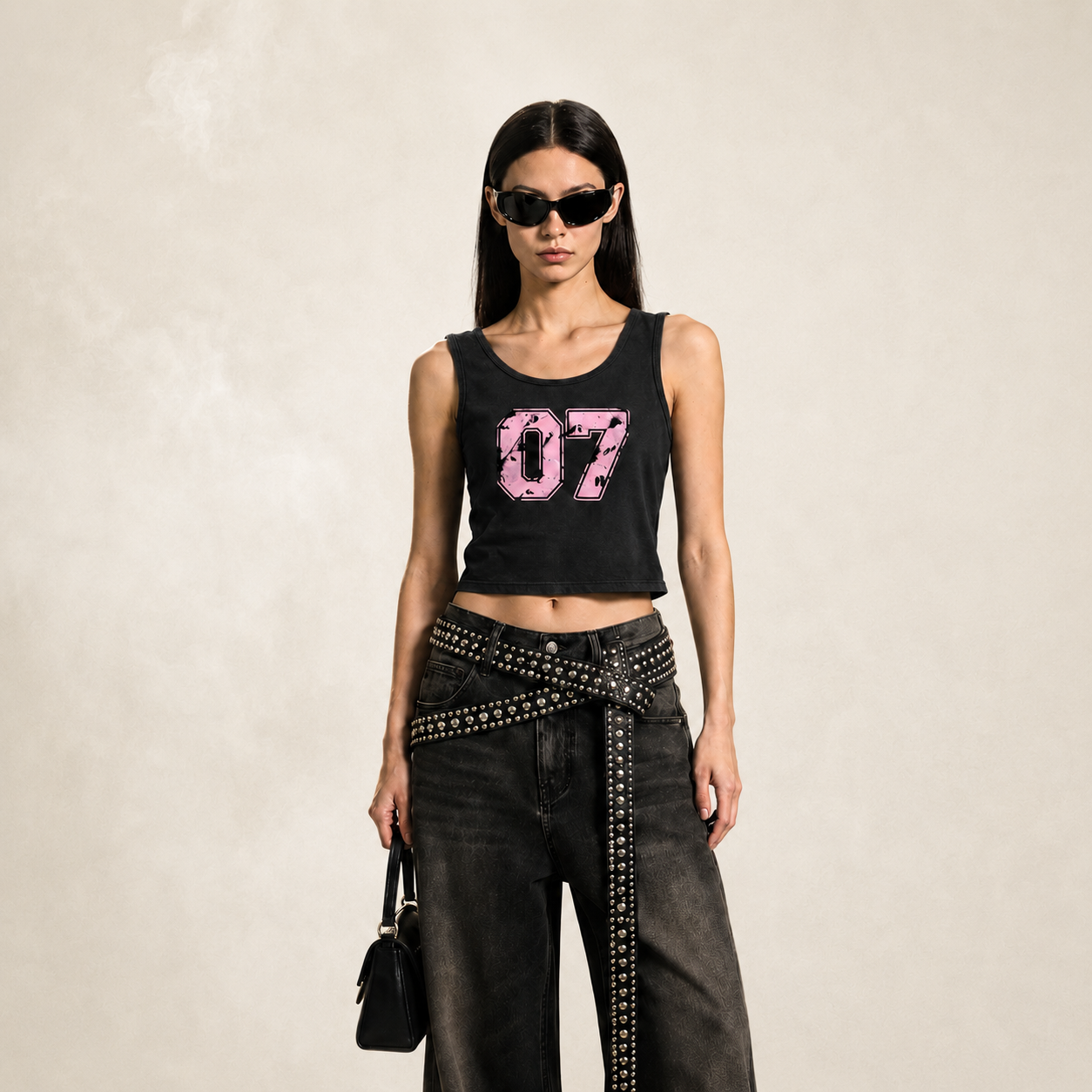 "07" Varsity Crop Tank