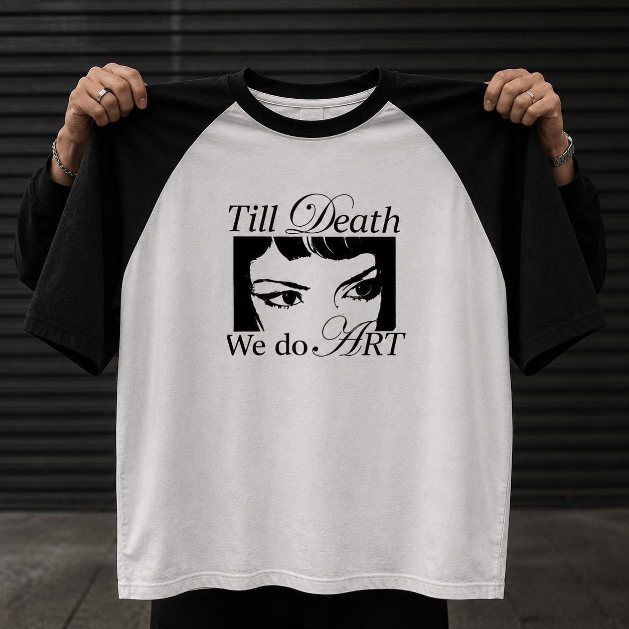 "Till Death We Do Art" Raglan Tee