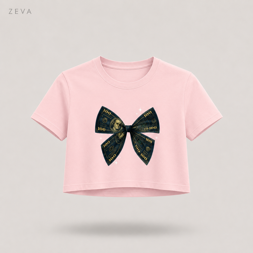 ZEVA Money Bow Crop Top