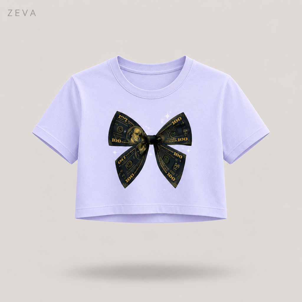 ZEVA Money Bow Crop Top