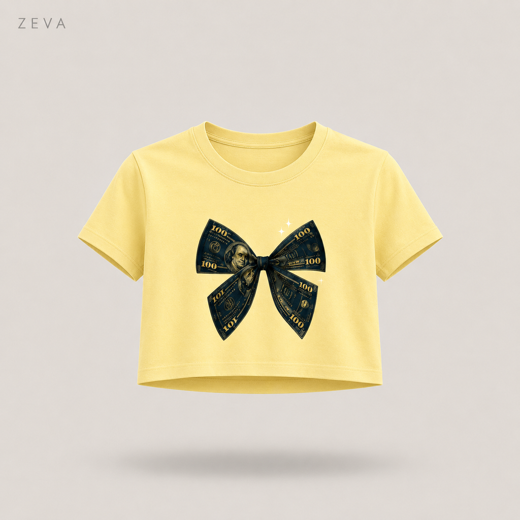 ZEVA Money Bow Crop Top