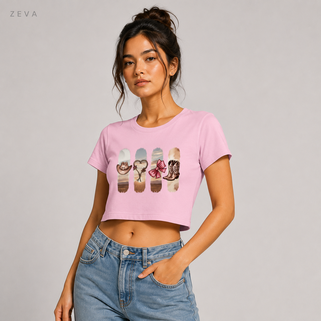 ZEVA Western Desert Crop Top