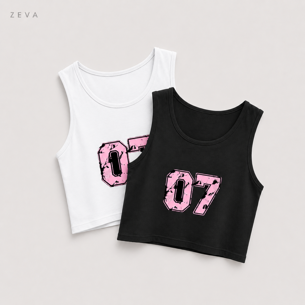 "07" Varsity Crop Tank