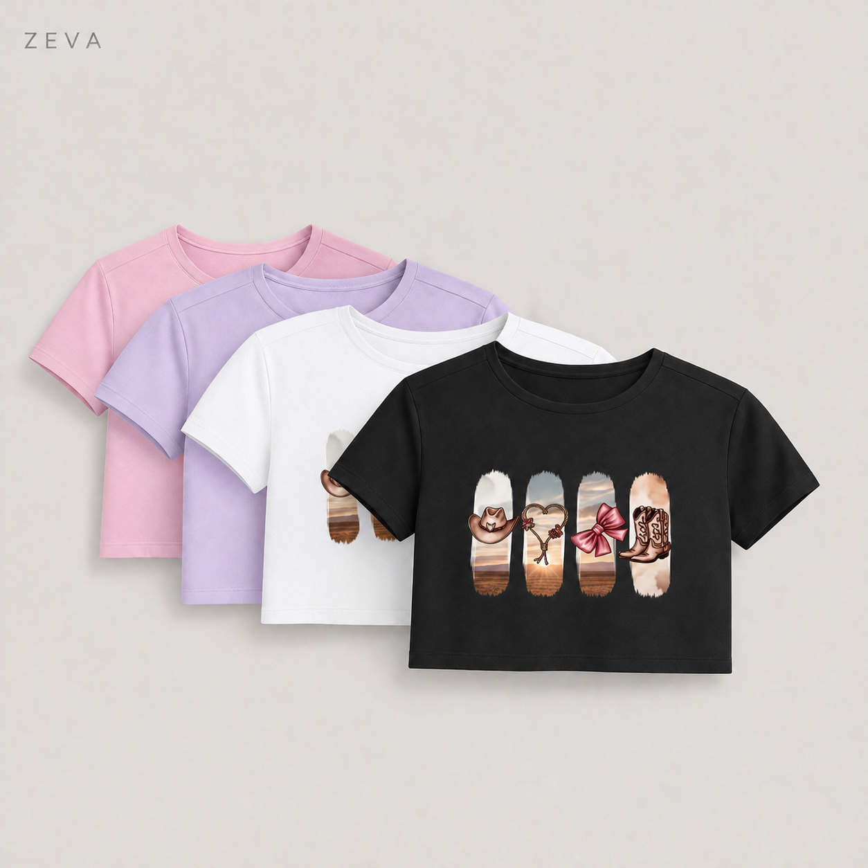 ZEVA Western Desert Crop Top