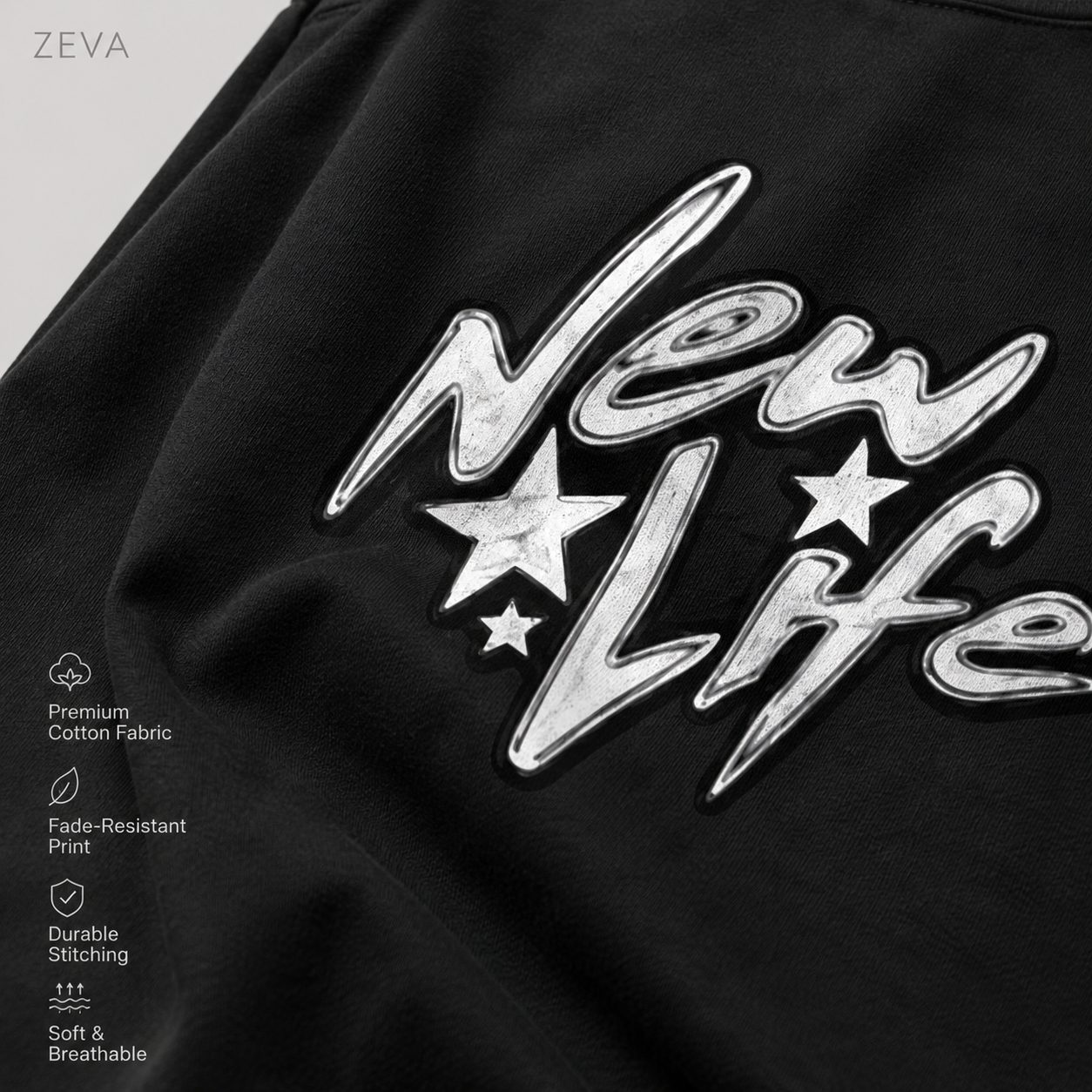 New Life Flame Oversized Tee