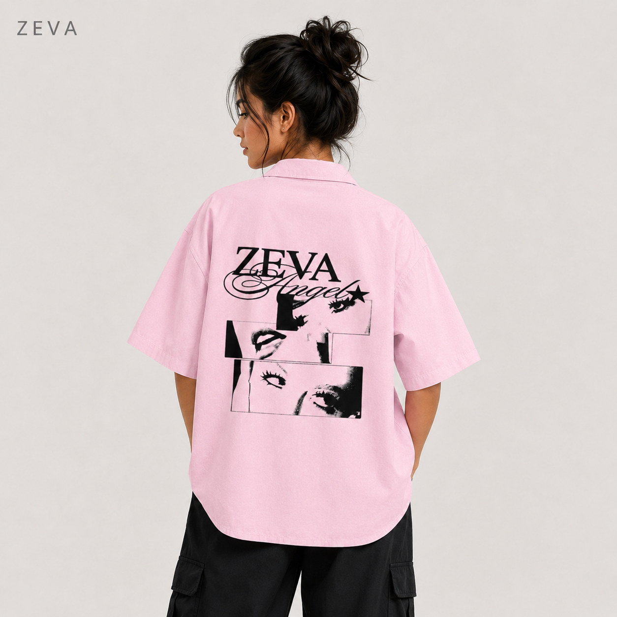 Blush Oversized Layered Shirt