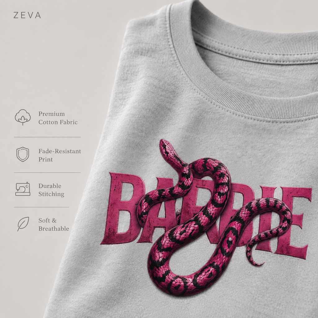 Snake Script Crop Top